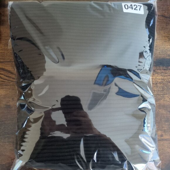 NWT Gap Sweater Womens L Black Turtleneck Ribbed Split Hem Cotton Oversized - Picture 8 of 8